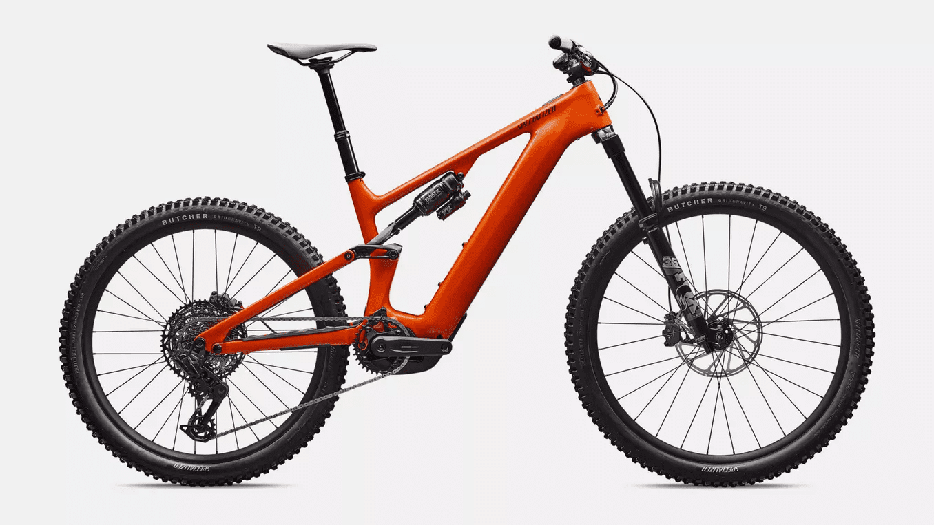 Specialized 2026 Turbo Levo 4 Comp Carbon G4 Gloss Orange Tint Over Silver Dust / Dark Navy S3 image 0