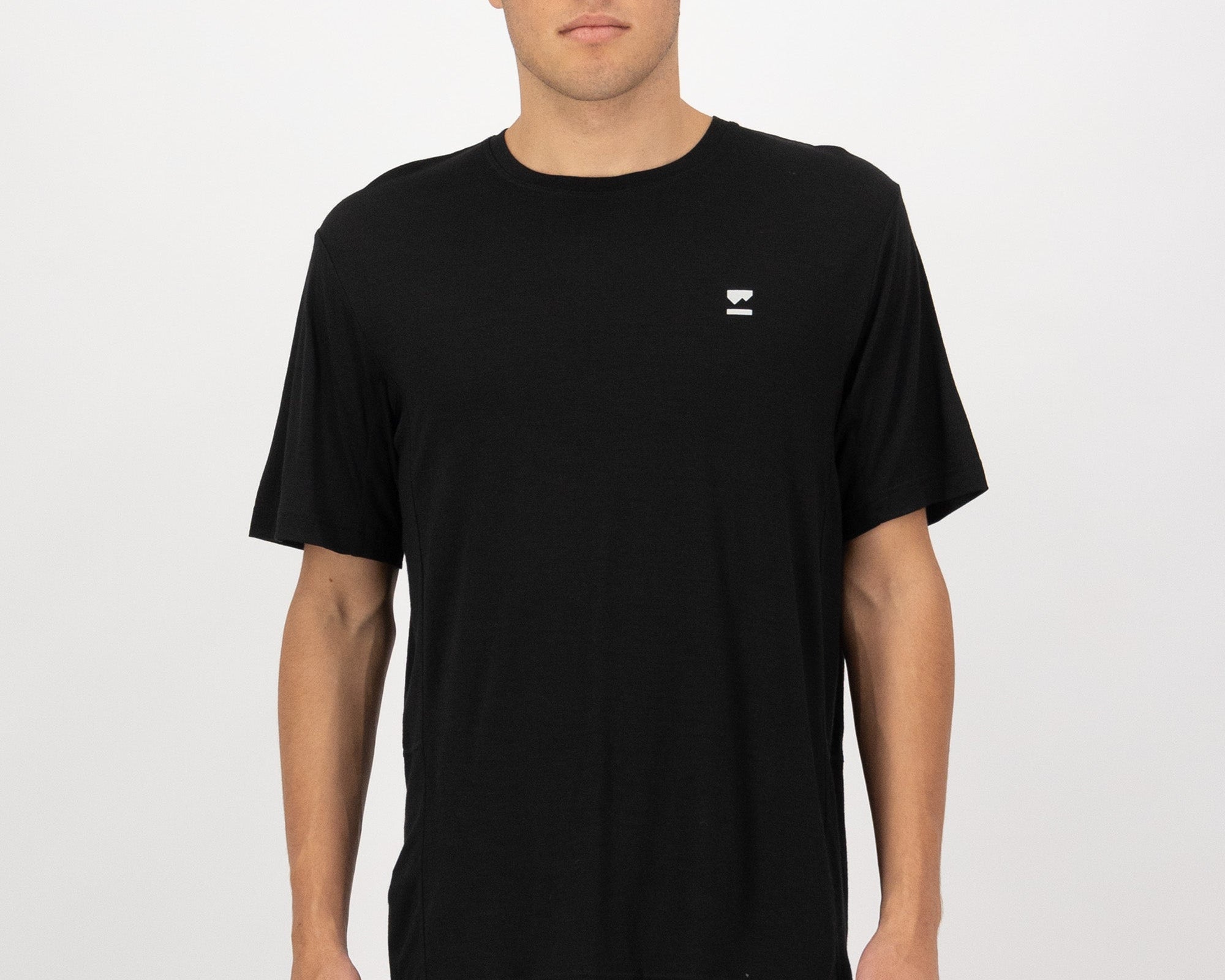 Mons Royale Mens Tarn Merino T-Shirt - Black, front