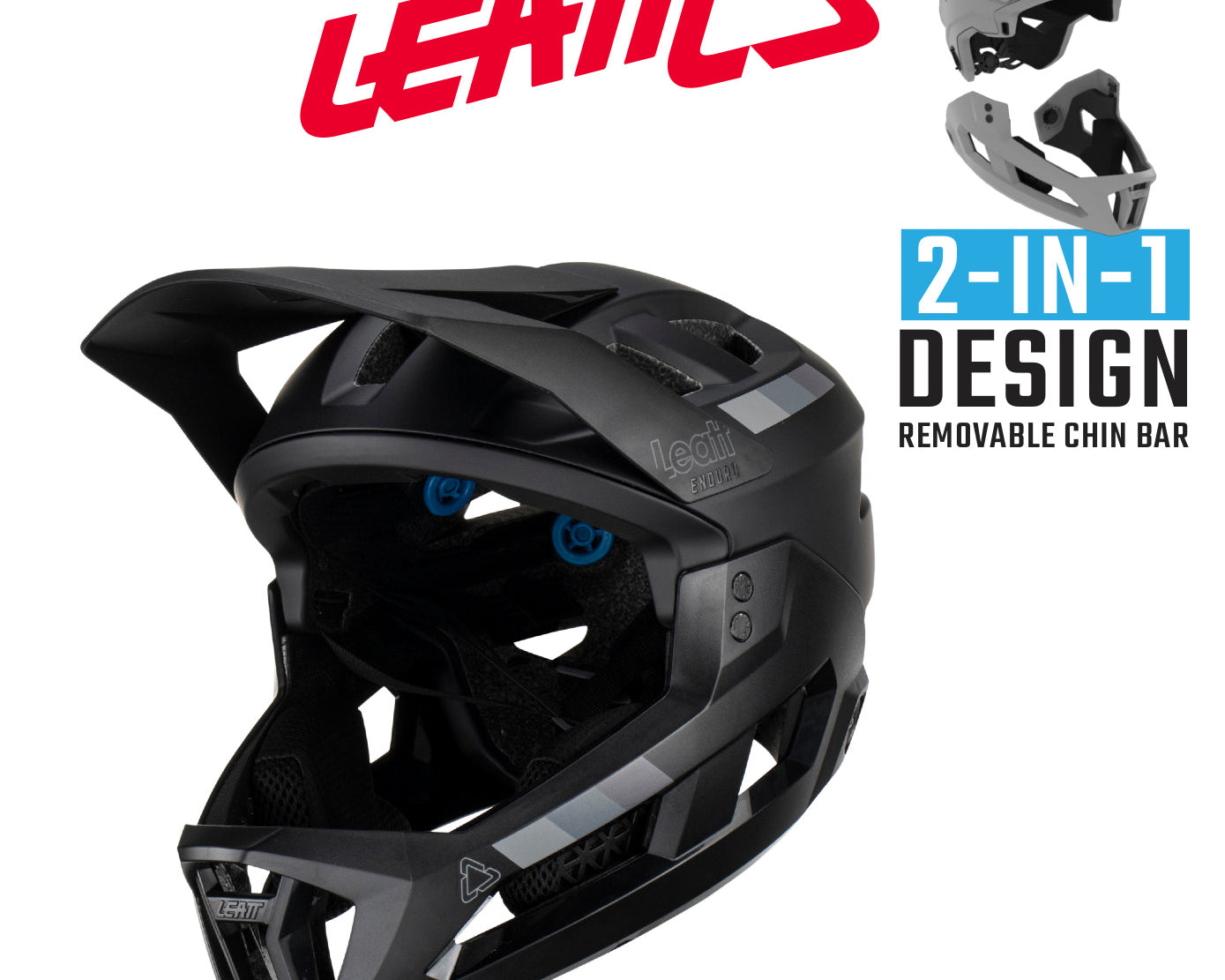 Leatt Helmet MTB Enduro 2.0 Stealth Black/Grey