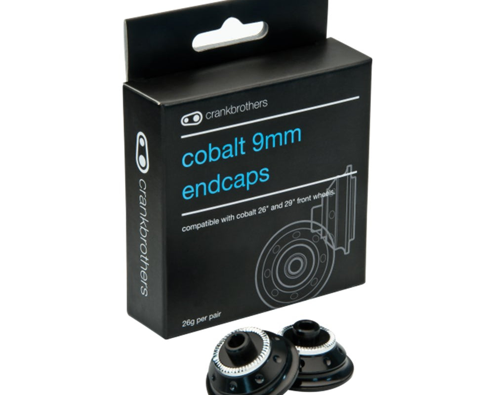 CRANKBROTHERS PART WHEEL WHEEL KIT / FRONT 9MM STANDARD QR ENDCAP COBALT