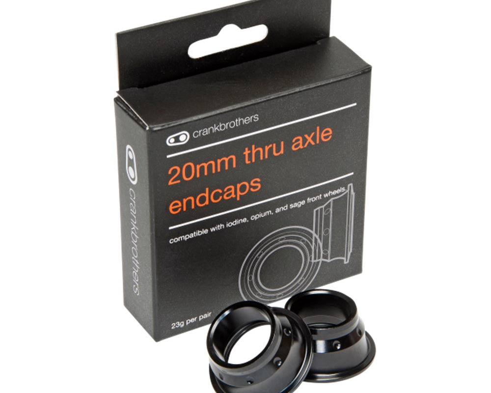 CRANKBROTHERS PART WHEEL WHEEL KIT / FRONT 20MM ENDCAP IODINE