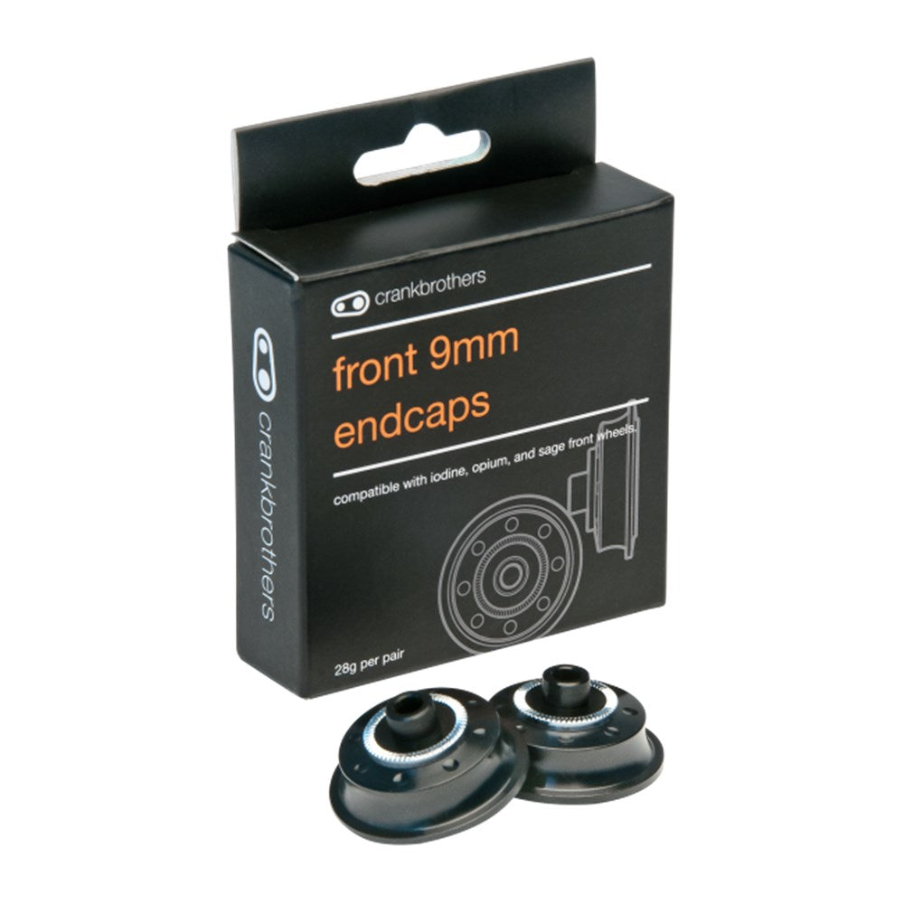 CRANKBROTHERS PART WHEEL WHEEL KIT / FRONT 9MM STANDARD ENDCAP IODINE