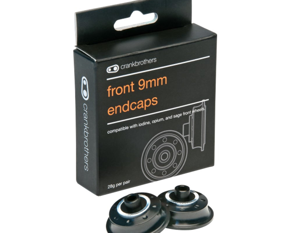 CRANKBROTHERS PART WHEEL WHEEL KIT / FRONT 9MM STANDARD ENDCAP IODINE