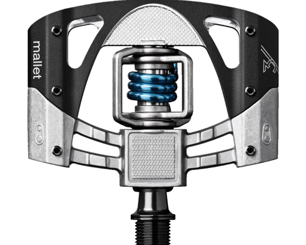CRANKBROTHERS PEDAL MALLET 3 RAW BLACK LIGHT BLUE SPRING