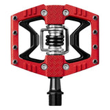 CRANKBROTHERS PEDAL DOUBLE SHOT 3 RED BLACK BODY WITH PINS