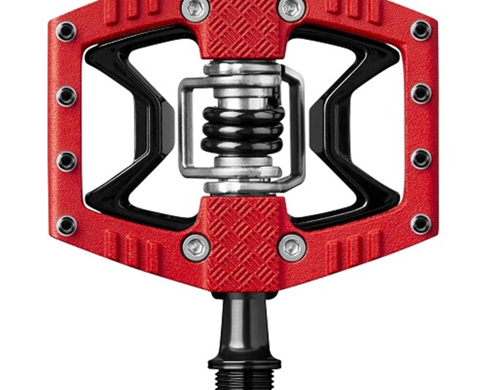 CRANKBROTHERS PEDAL DOUBLE SHOT 3 RED BLACK BODY WITH PINS