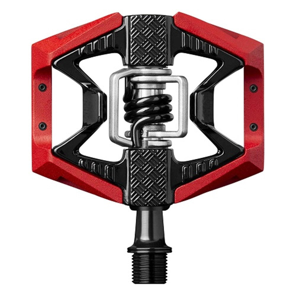 CRANKBROTHERS PEDAL DOUBLE SHOT 3 RED BLACK BODY WITH PINS