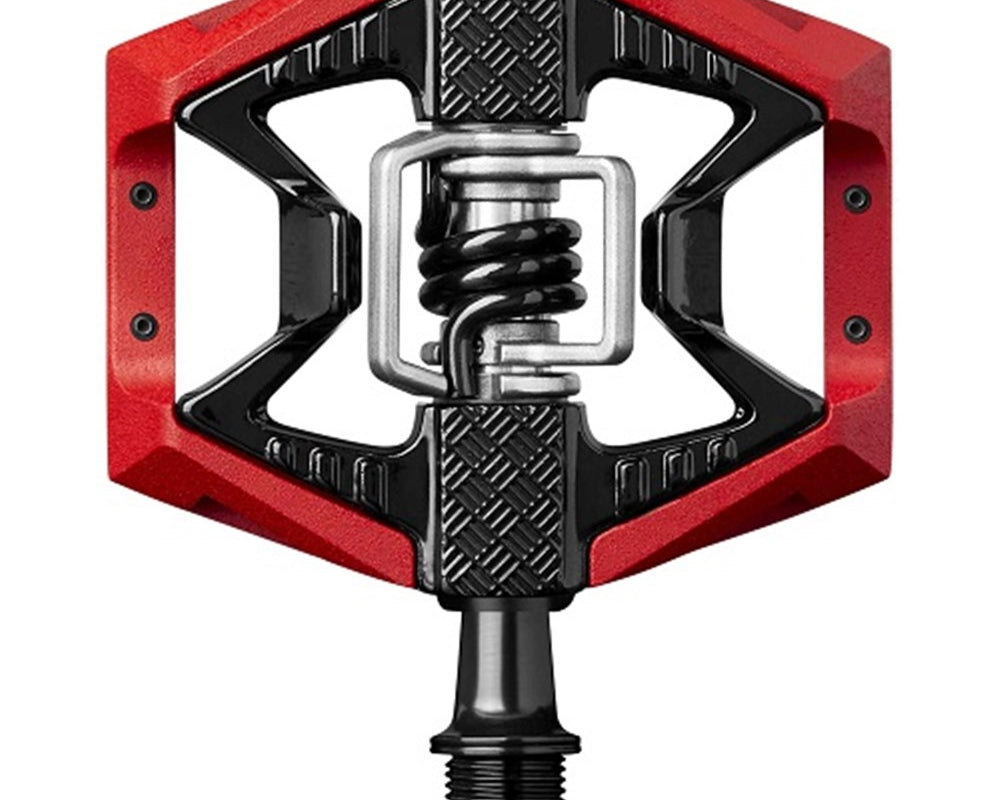 CRANKBROTHERS PEDAL DOUBLE SHOT 3 RED BLACK BODY WITH PINS