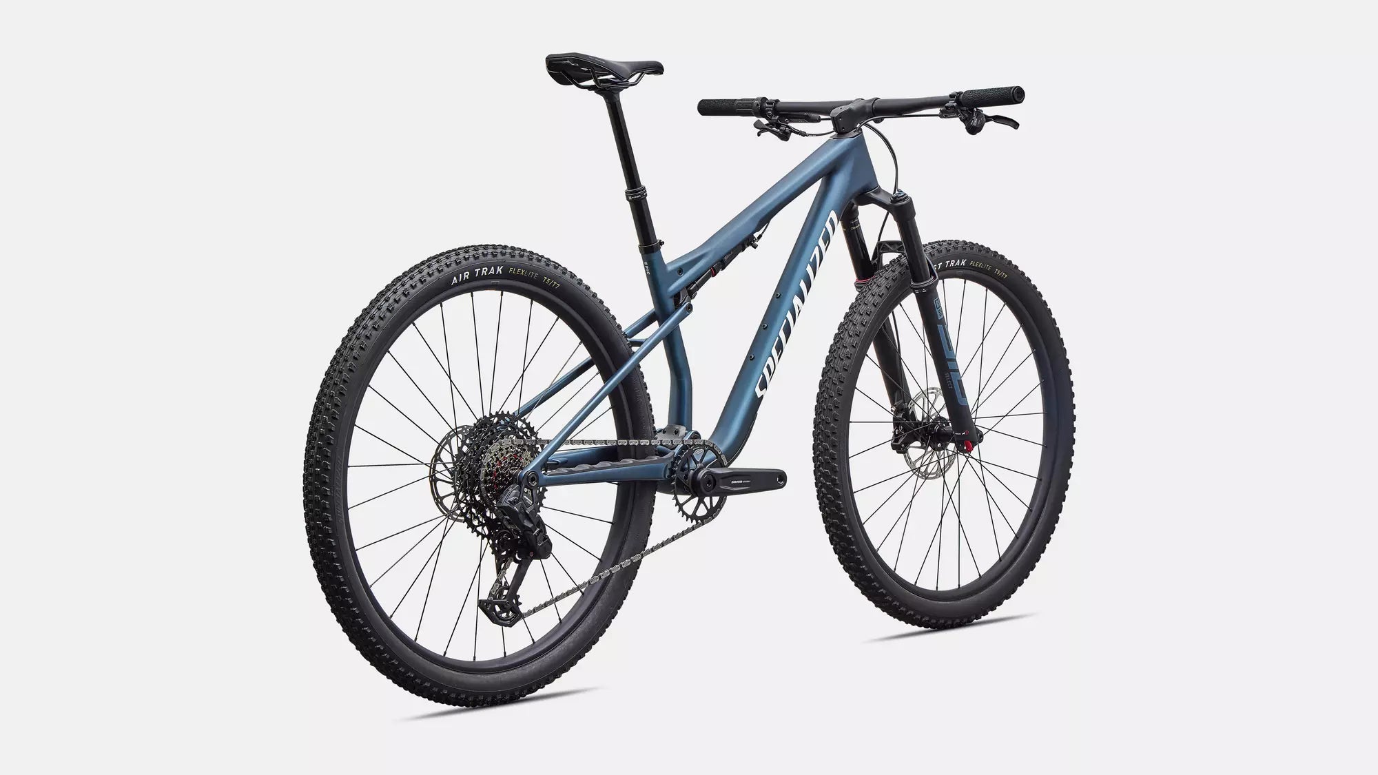 Specialized Epic 9 Comp - Satin Cast Blue Metallic / White rear detail