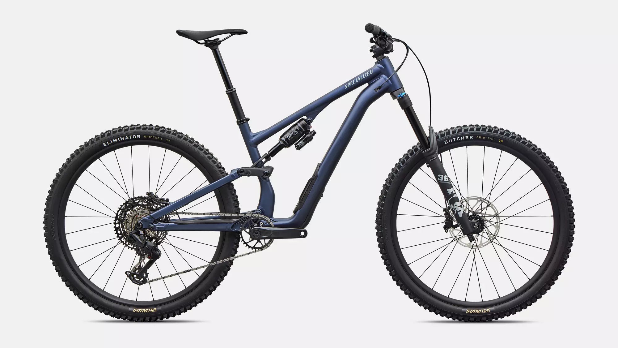 Specialized Stumpjumper 15 EVO Comp Alloy - Satin Metallic Deep Marine / Agave Grey