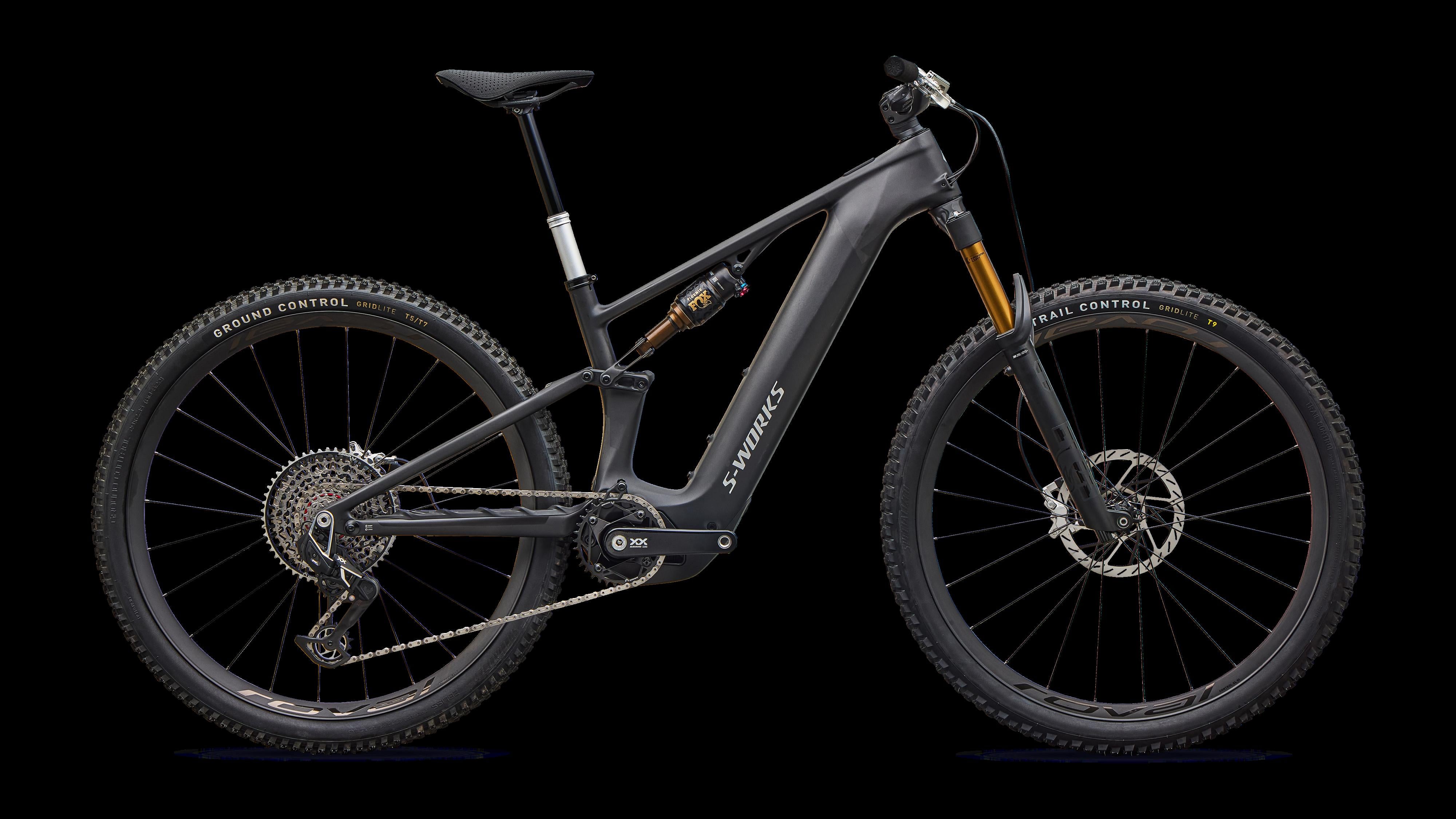 S-Works Turbo Levo R Ultralight - Satin Carbon / Silver Foil