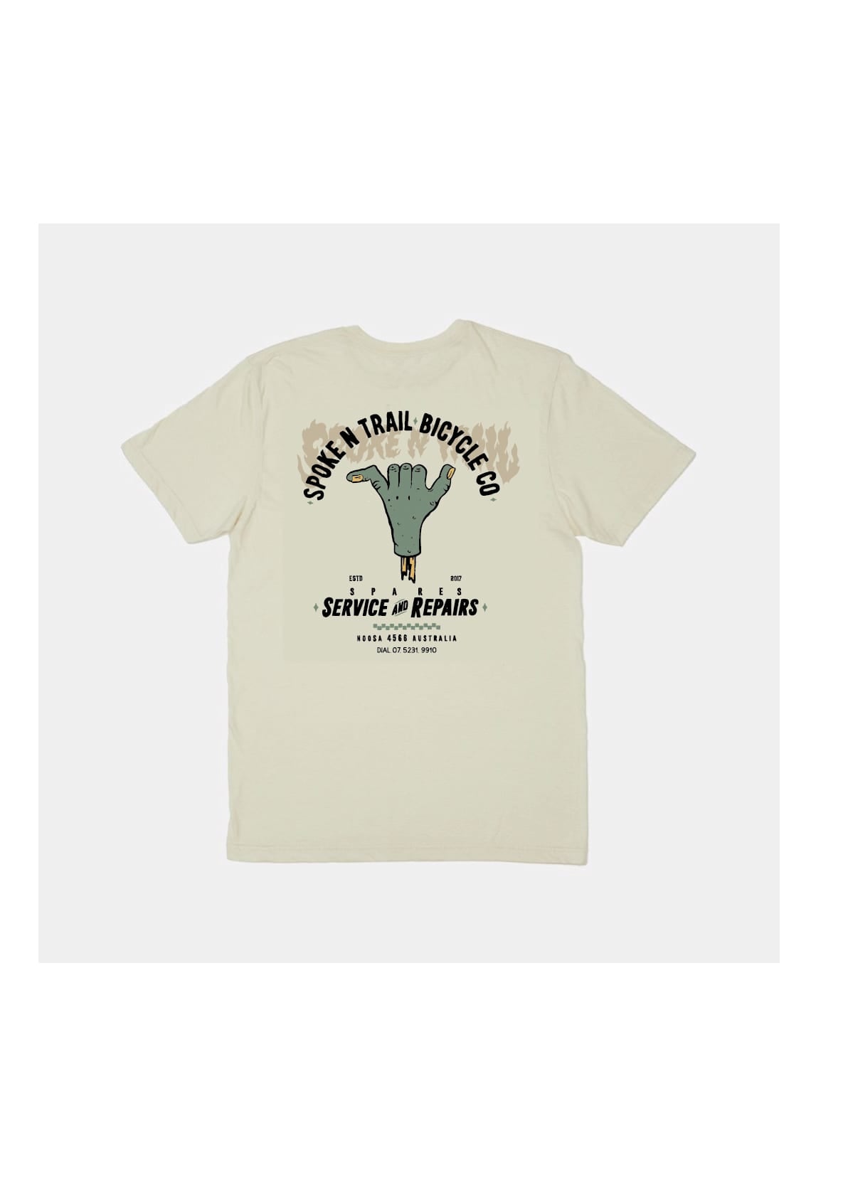 Spoke N Trail | T-Shirt | Zombie Shaka image 0