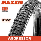 Maxxis Aggressor Tyre - 29X2.50 - DD / TR - Foldable 120X2 TPI E25 at Spoke N Trail