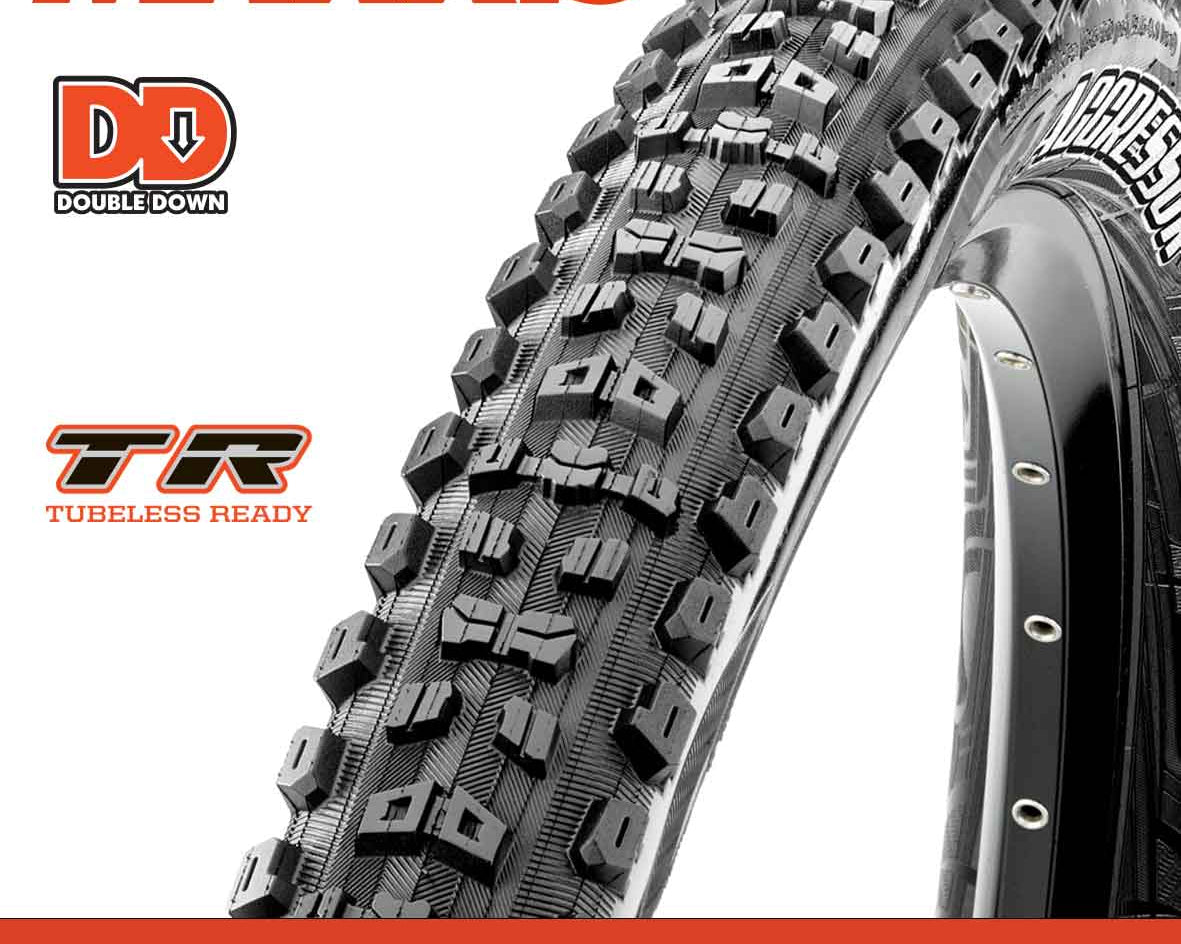 Maxxis Aggressor Tyre - 29X2.50 - DD / TR - Foldable 120X2 TPI E25 at Spoke N Trail