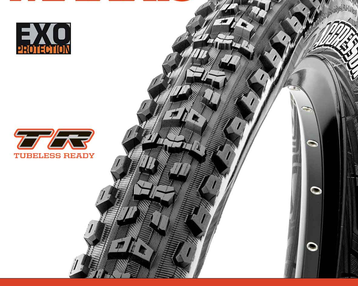 Maxxis Aggressor Tyre - 27.5X2.30 - EXO / TR - Foldable 60 TPI E25 at Spoke N Trail