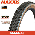 Maxxis Assegai Tyre - 29X2.50 - EXO / TR / Tanwall - Foldable 60 TPI E25 at Spoke N Trail