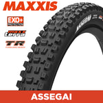 Maxxis Assegai Tyre - 27.5X2.50 - MaxxTerra / EXO+ / TR - Foldable 60 TPI E25 at Spoke N Trail