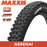 Maxxis Assegai Tyre - 27.5X2.50 - MaxxTerra / EXO+ / TR - Foldable 60 TPI E25 at Spoke N Trail