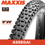 Maxxis Assegai Tyre - 29X2.50 - EXO / TR - Foldable 60 TPI E25 at Spoke N Trail