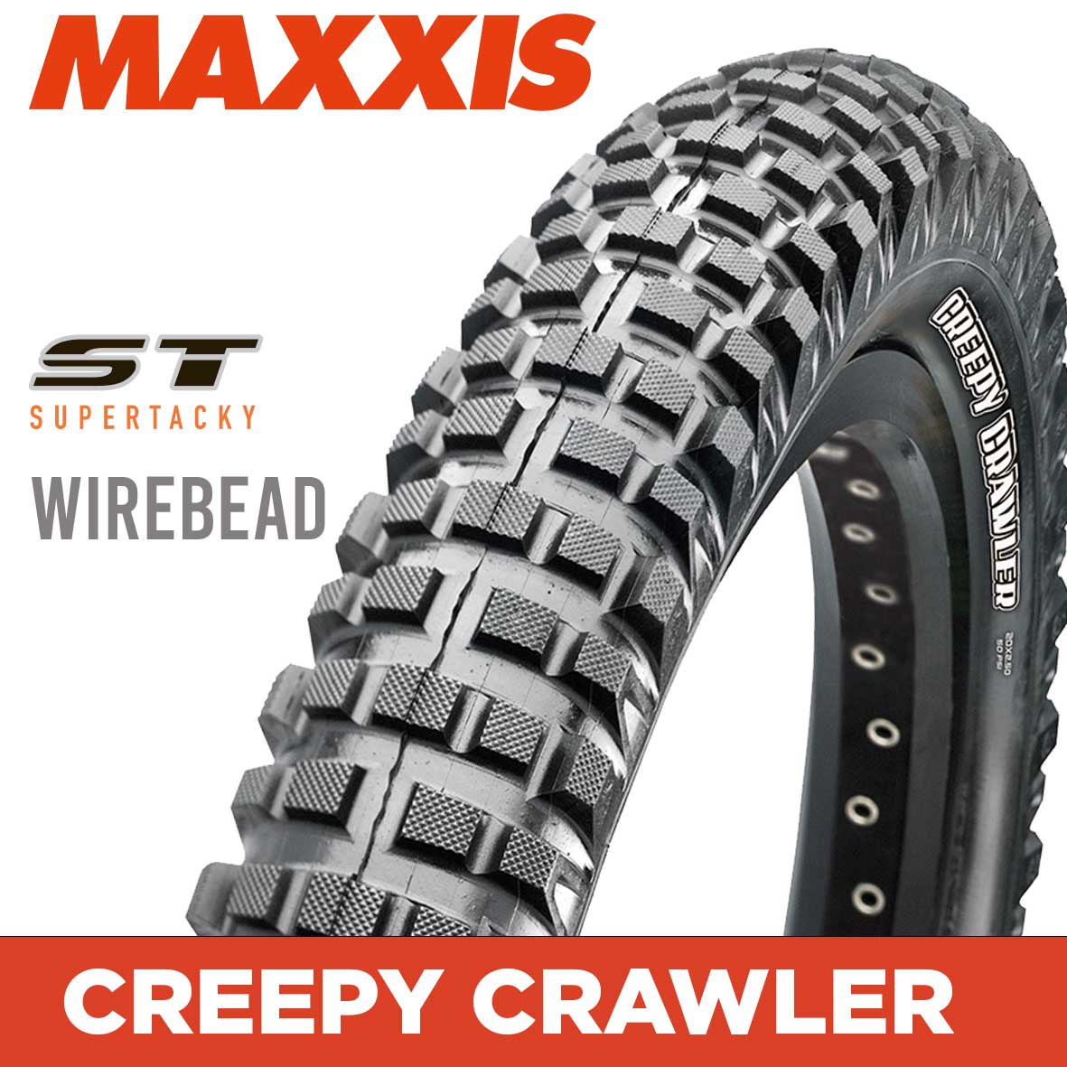 Maxxis Creepy Crawler F Tyre - 20X2.00 - ST - Wire 60 TPI at Spoke N Trail