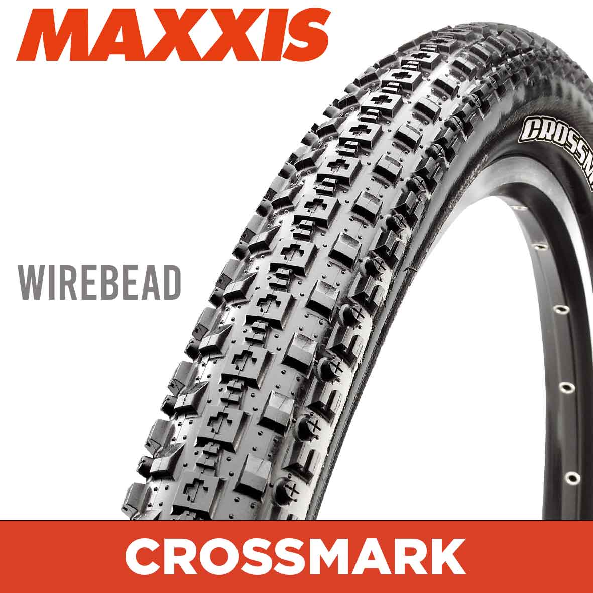 Maxxis Crossmark Tyre - 26X2.10 - Wire 60 TPI E25 at Spoke N Trail