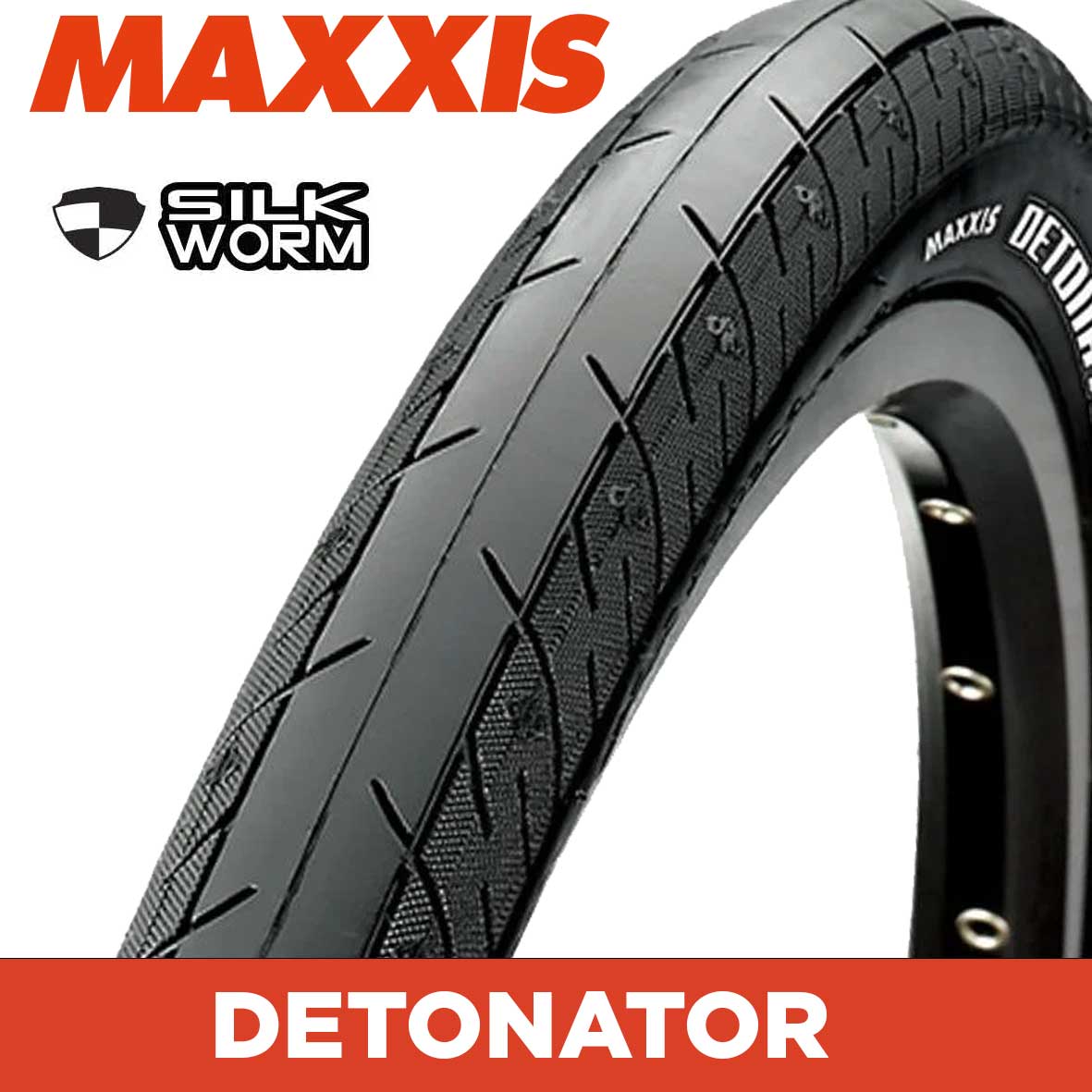 Maxxis Detonator Tyre - 26X1.50 - Wire 60 TPI at Spoke N Trail
