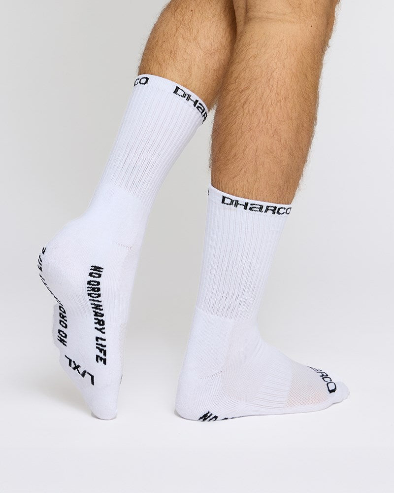 DHaRCO Crew Socks - White