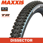 Maxxis Dissector Tyre - 27.5X2.4 - EXO / TR - Wire 60 TPI E25 at Spoke N Trail