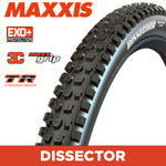Maxxis Dissector Tyre - 29X2.40 - 3C MaxxGrip / EXO+ / TR - Foldable 60 TPI E25 at Spoke N Trail