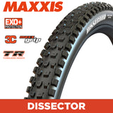 Maxxis Dissector Tyre - 29X2.40 - 3C MaxxGrip / EXO+ / TR - Foldable 60 TPI E25 at Spoke N Trail
