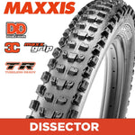 Maxxis Dissector Tyre - 27.5X2.40 - 3C MaxxGrip / DD / TR - Foldable 120X2 TPI E25 at Spoke N Trail