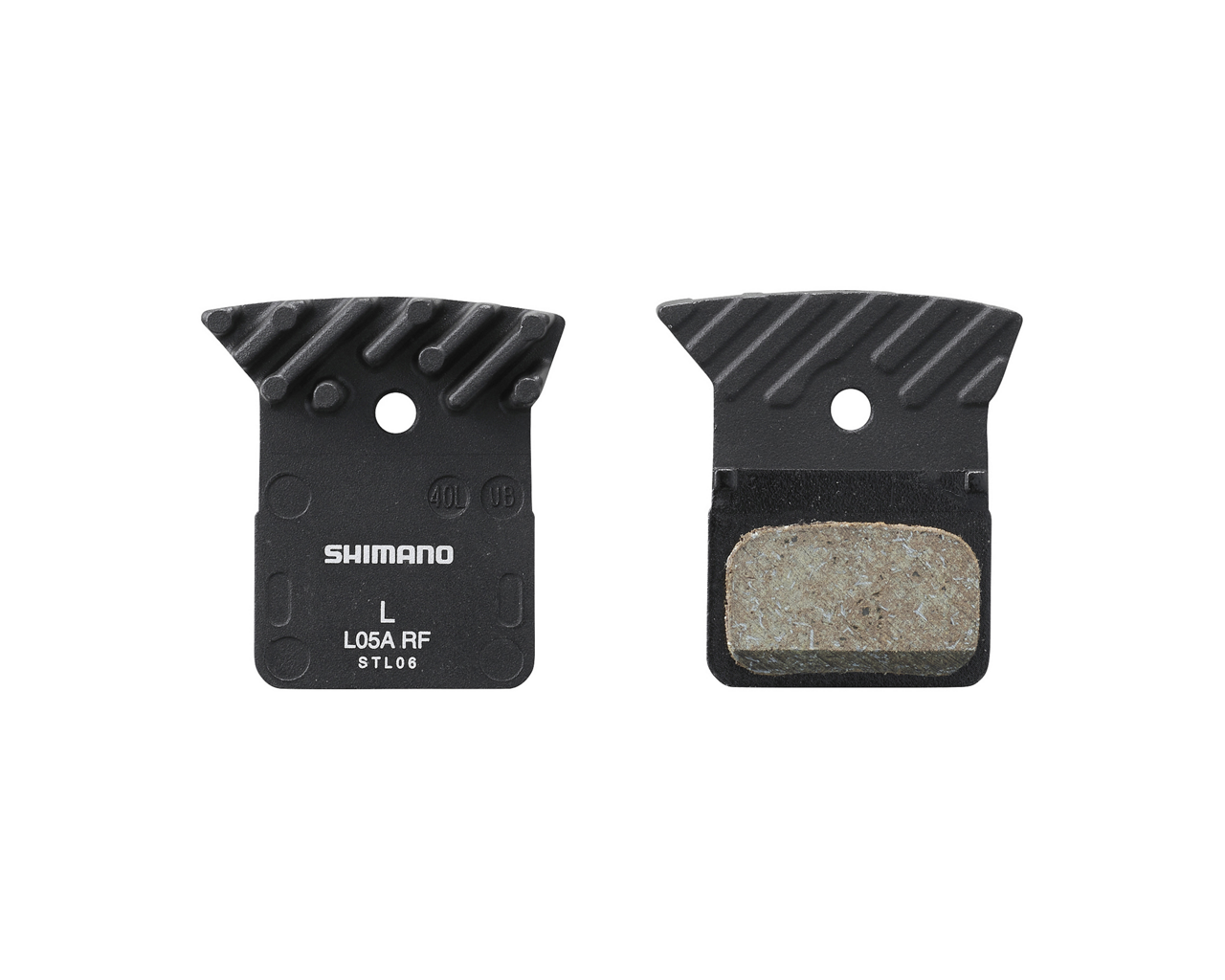 Shimano L05A-RF resin disc brake pads with fin
