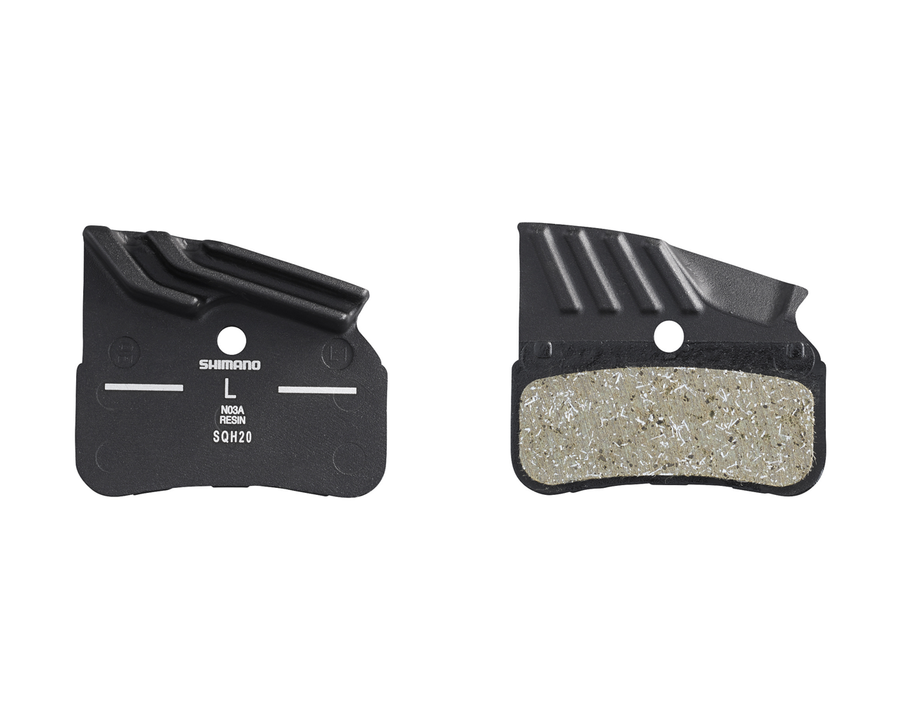 Shimano N03A-RF resin disc brake pads with fin