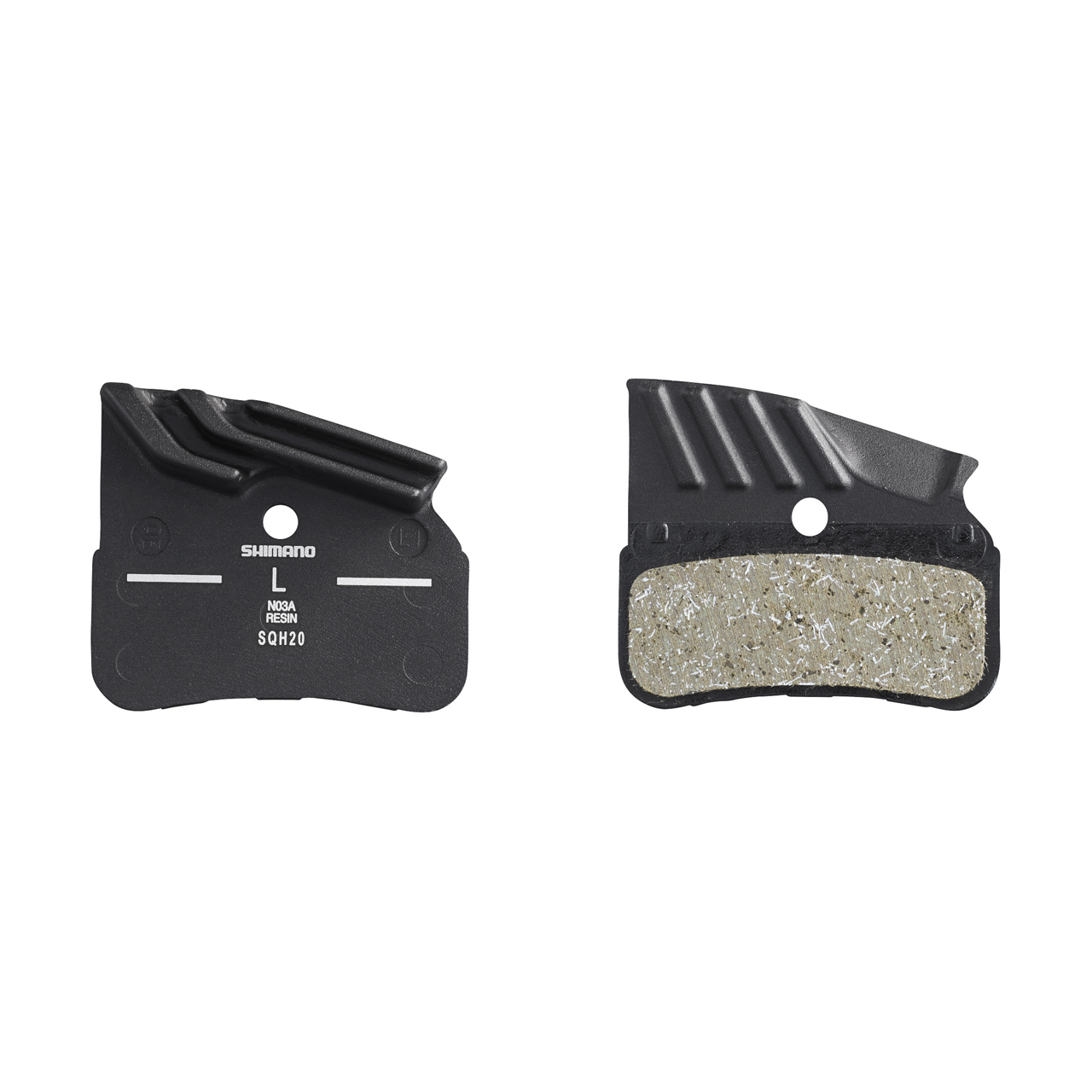 Shimano N03A-RF resin disc brake pads with fin