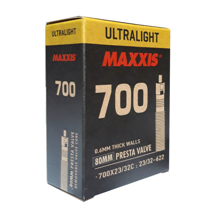 Maxxis Ultralight Tube - 700X23/32C - Presta 80mm - Removable Core at Spoke N Trail