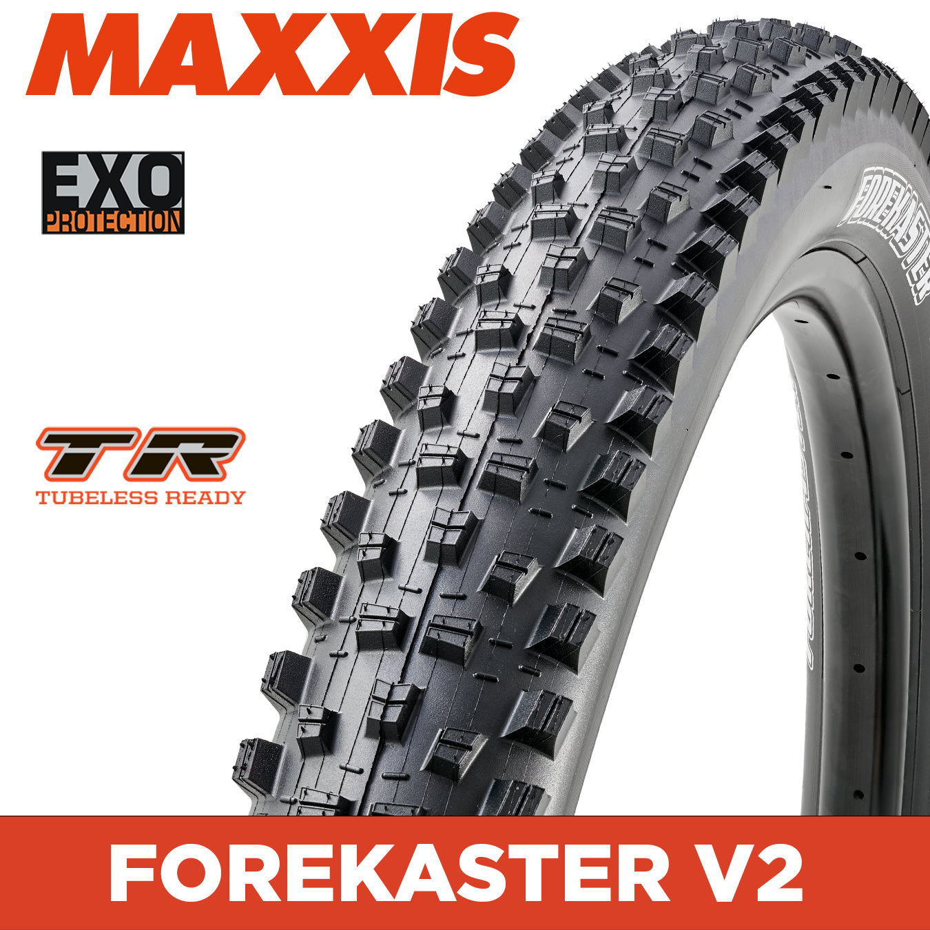 Maxxis Forekaster Tyre - 29X2.40 - EXO / TR - Foldable 60 TPI E25 at Spoke N Trail