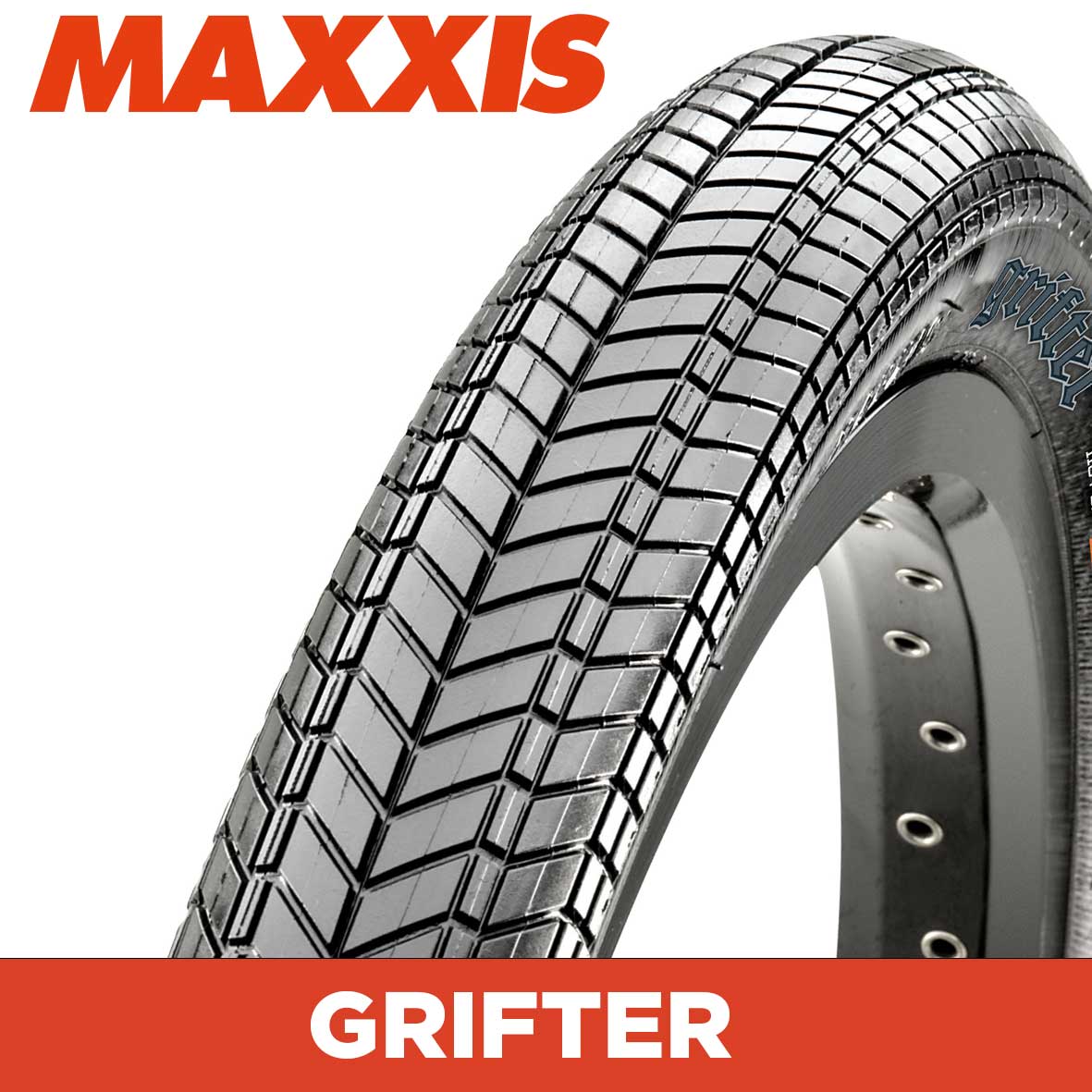 Maxxis Grifter Tyre - 20X2.40 - Foldable 60X2 TPI at Spoke N Trail