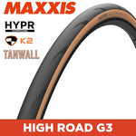 Maxxis High Road Tyre - 700X28C - HYPR / K2 / Tanwall - Foldable 150 TPI at Spoke N Trail