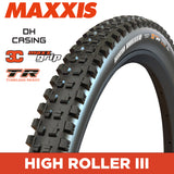 Maxxis High Roller Tyre - 27.5X2.40 - 3C MaxxGrip / DH / TR - Foldable 60X2 TPI E25 at Spoke N Trail