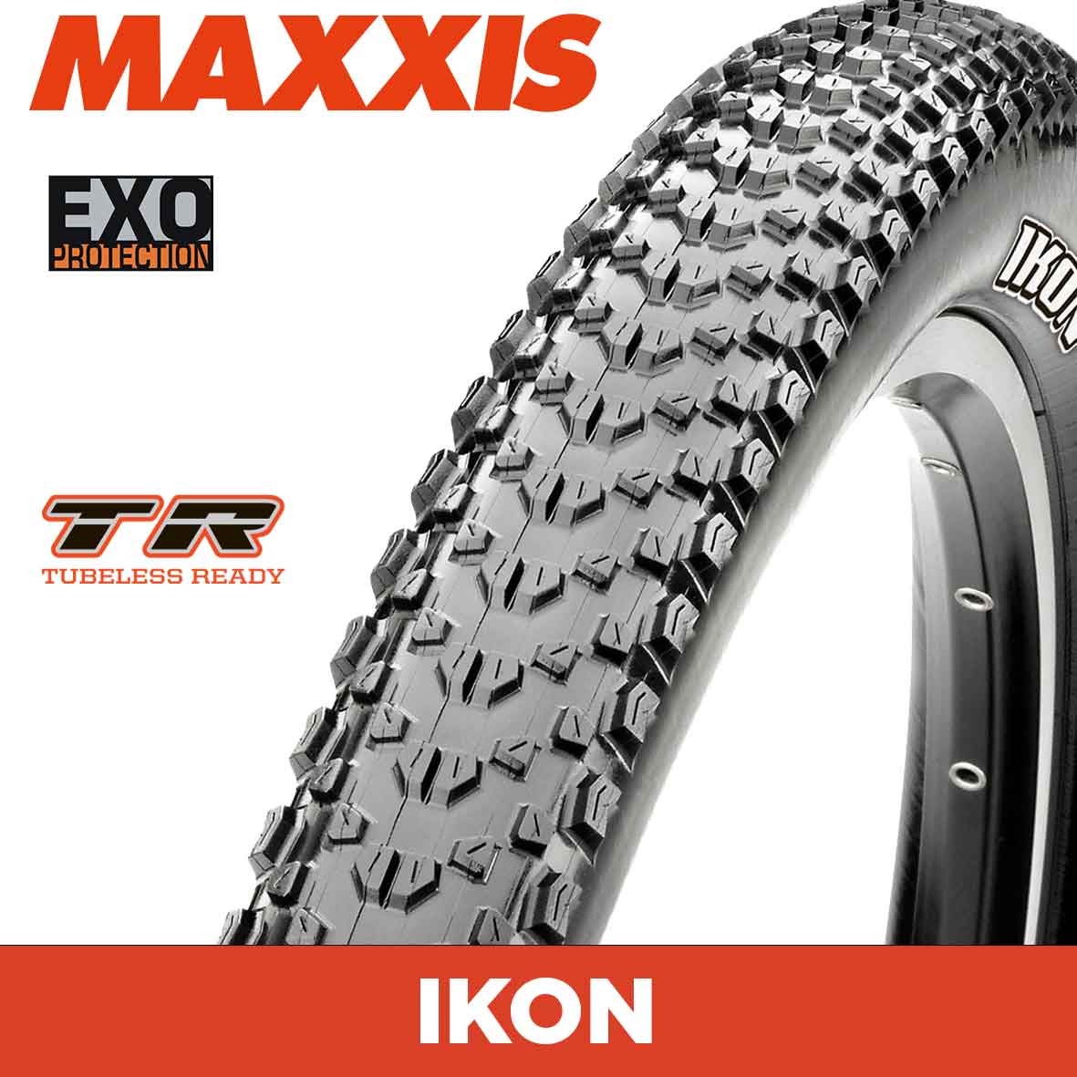 Maxxis Ikon Tyre - 29X2.20 - EXO / TR - Foldable 60 TPI E25 at Spoke N Trail
