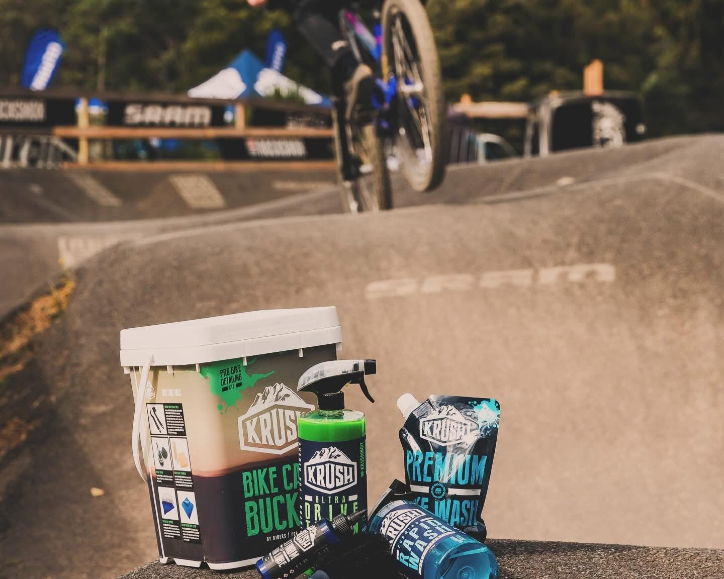 Krush Pro Bike Detailing Kit in use