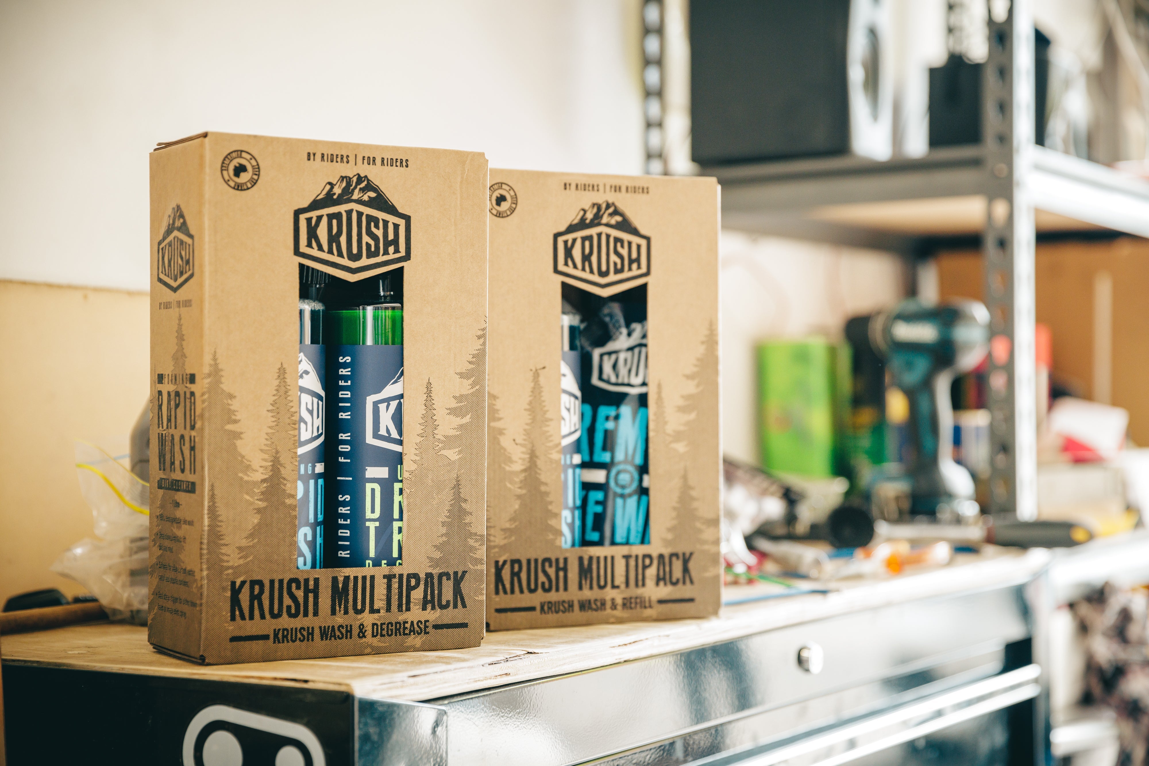 Krush Wash and Degreaser Multi Pack in use