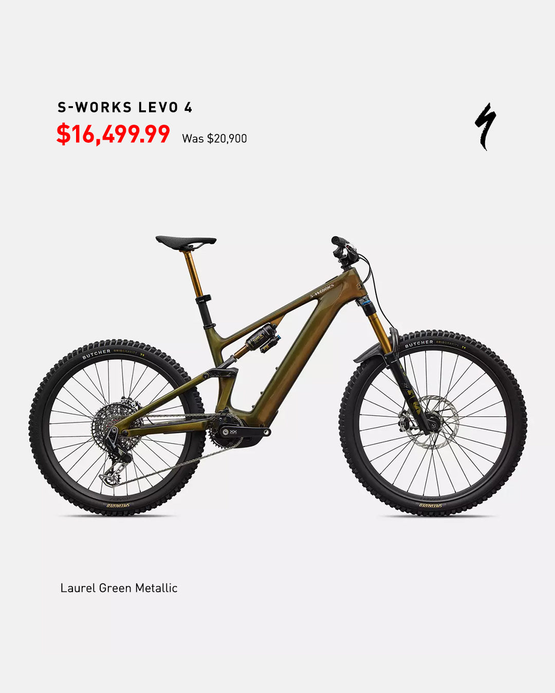 S-Works Turbo Levo 4 Green - Levo October Sale