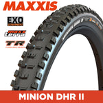 Maxxis Minion DHR II Tyre - 26X2.40 - MaxxTerra / EXO / TR - Foldable 60 TPI E25 at Spoke N Trail