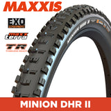 Maxxis Minion DHR II Tyre - 26X2.40 - MaxxTerra / EXO / TR - Foldable 60 TPI E25 at Spoke N Trail