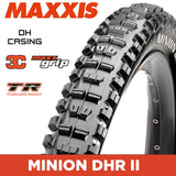 Maxxis Minion DHR II Tyre - 29X2.50 - 3C MaxxGrip / DH / TR - Foldable 60X2 TPI E25 at Spoke N Trail