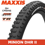 Maxxis Minion DHR II Tyre - 27.5X2.50 - MaxxTerra / DH / TR - Foldable 60X2 TPI E25 at Spoke N Trail