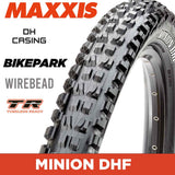Maxxis Minion DHF Tyre - 29X2.50WT - BIKEPARK / DH / TR - Wire 60X2 TPI E25 at Spoke N Trail