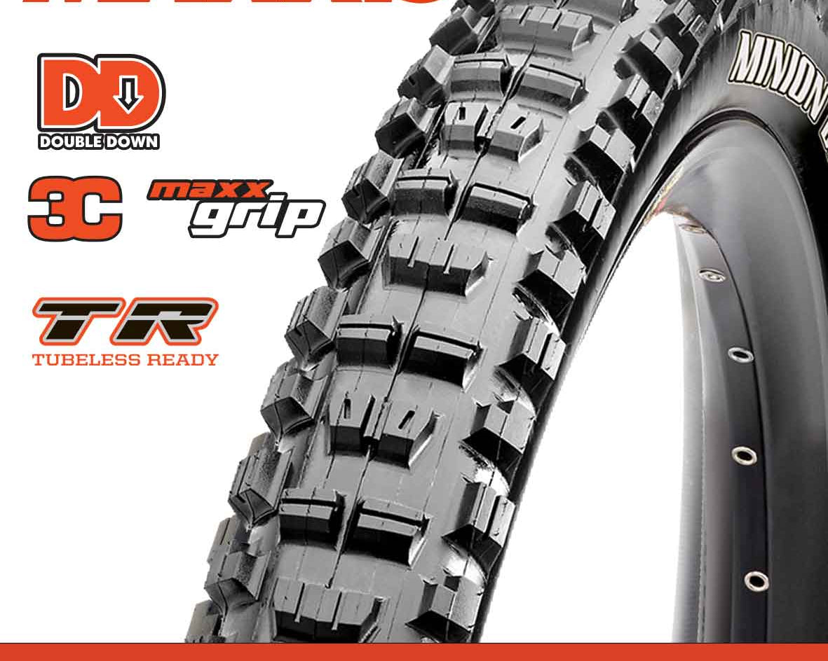 Maxxis Minion DHR II Tyre - 29X2.40 - 3C MaxxGrip / DD / TR - Foldable 120X2 TPI E25 at Spoke N Trail