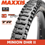 Maxxis Minion DHR II Tyre - 27.5X2.40 - 3C MaxxGrip / EXO / TR - Foldable 60 TPI E25 at Spoke N Trail